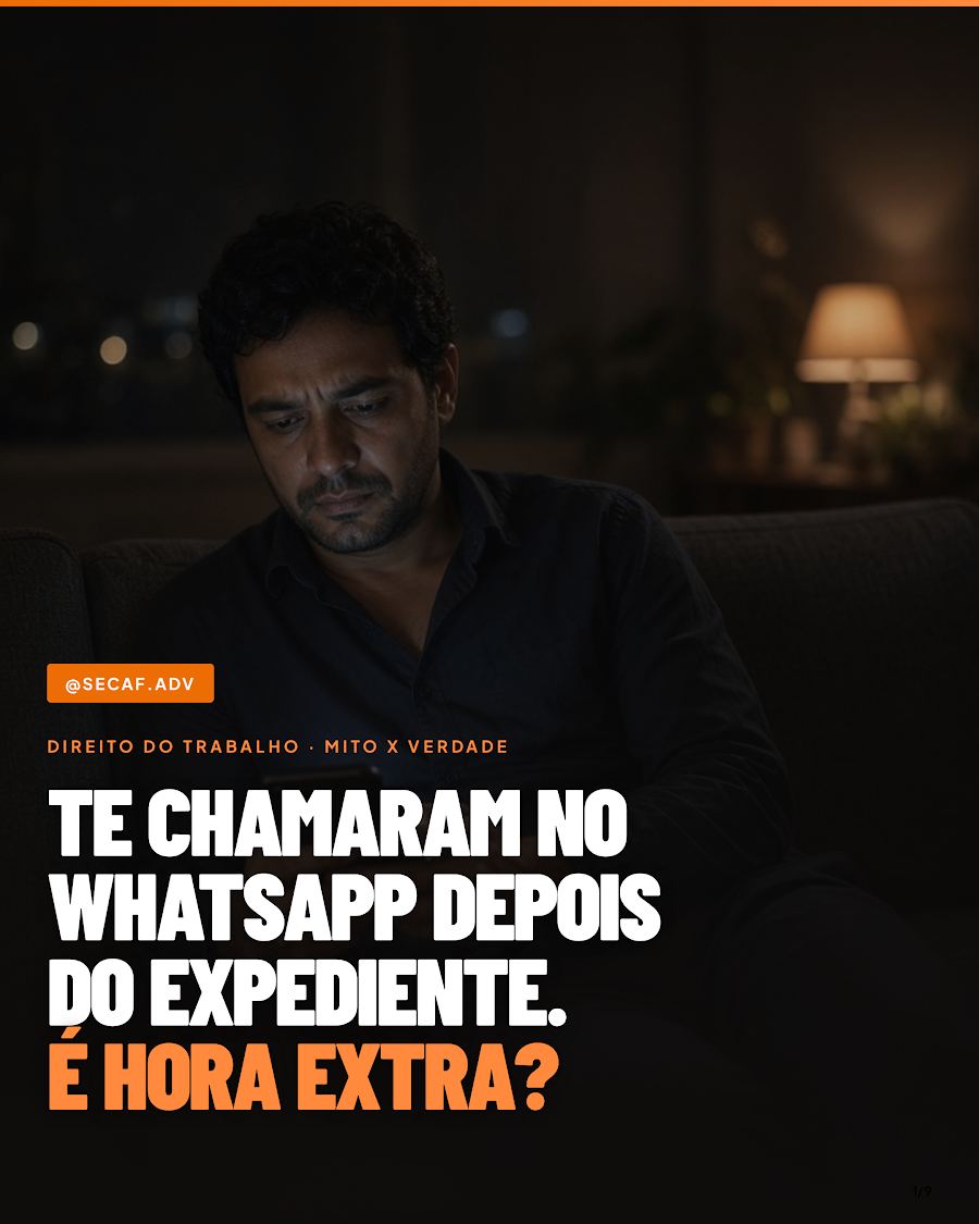 Capa de carrossel do Instagram @secaf.adv
